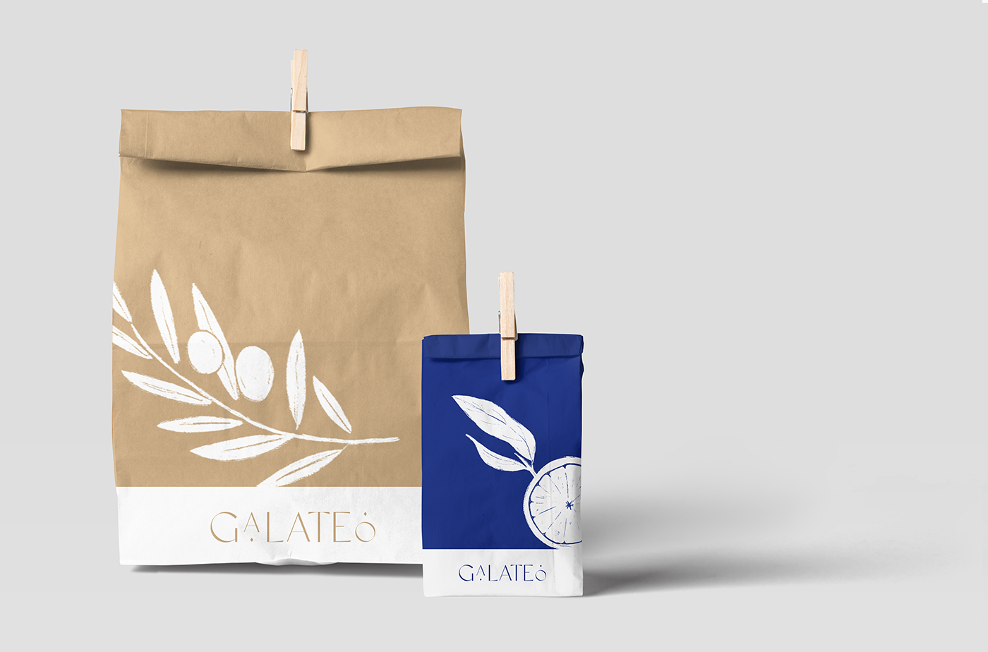 Mockup des paperbag du restaurant Galateo